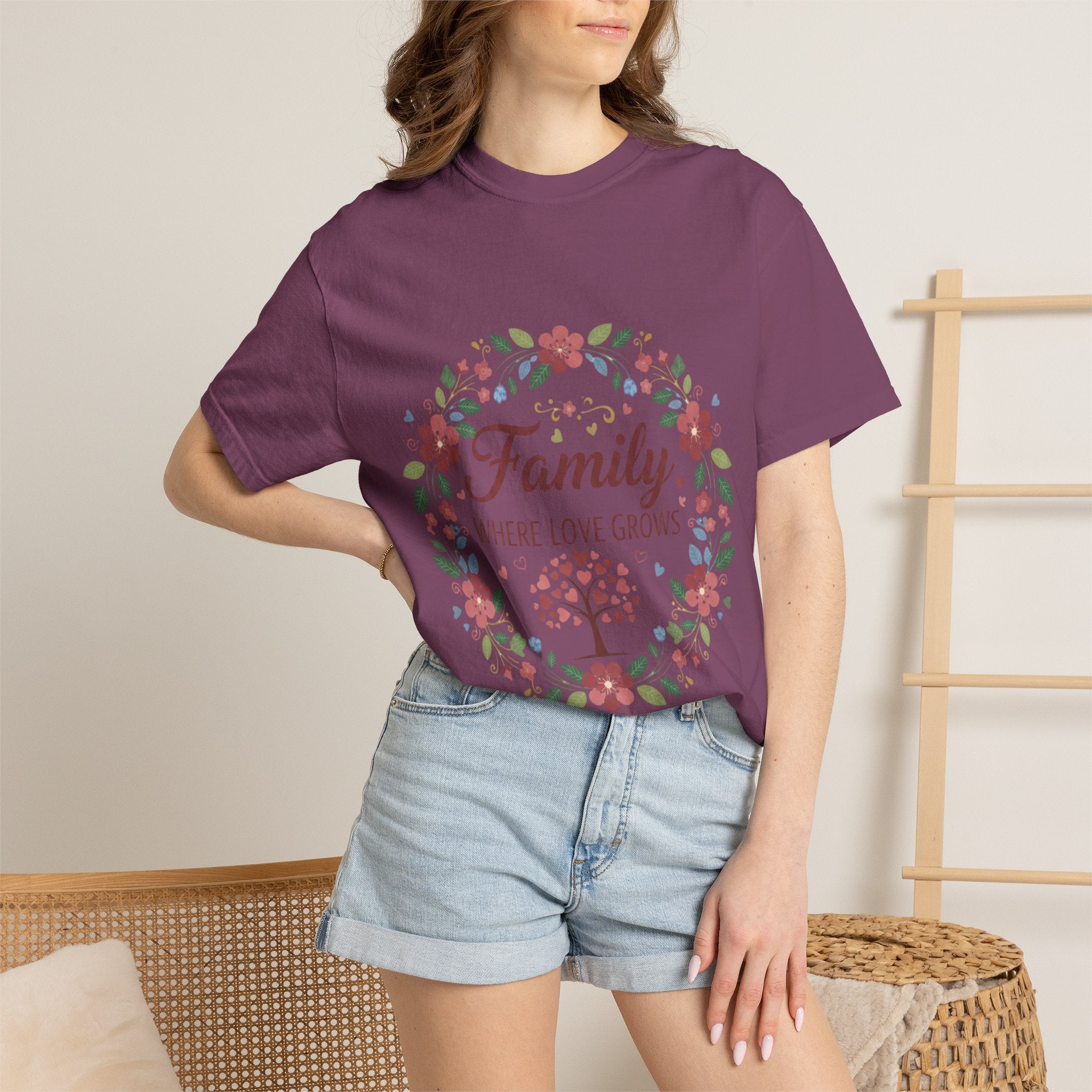 Family Where Love Grows T-Shirt