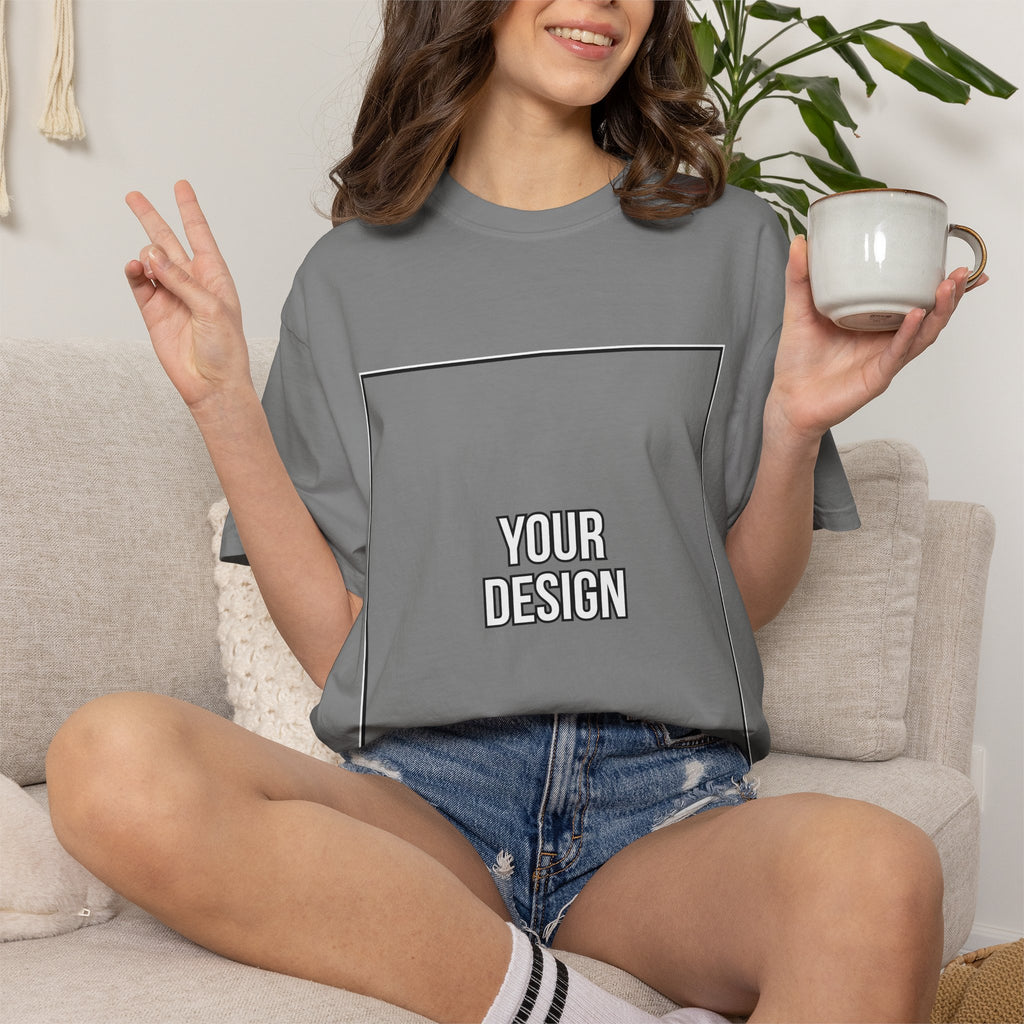Classic Crewneck T‑Shirt — Custom Front Print Template