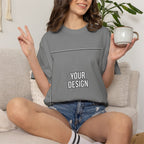 Classic Crewneck T‑Shirt — Custom Front Print Template