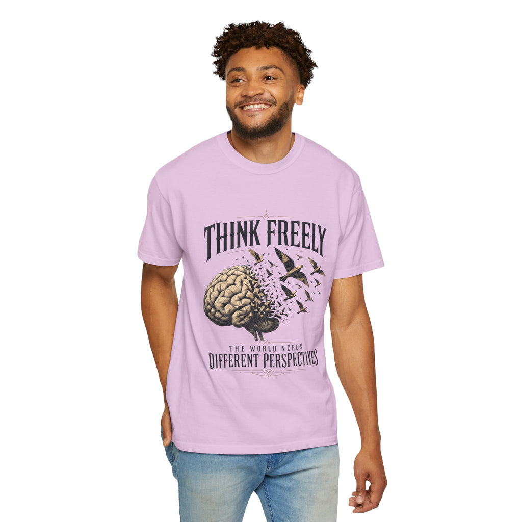 Think Freely T-Shirt — 'The World Keeps Different Perspectives' Graphic Tee