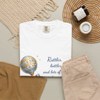 New Baby Congratulations T-Shirt — “Rattles, bottles and lots of love” Baby Shower Tee
