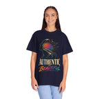 Authentic Is Beautiful Graphic T-Shirt — Pride Rainbow Mind Empowerment Tee