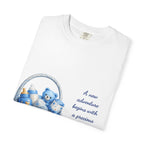 Baby Boy Congratulations T-Shirt — "A new adventure begins with a precious little boy"