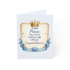 Baby Boy Greeting Card — "A Little Prince has arrived to fill your life with joy!" (Newborn Congratulations)