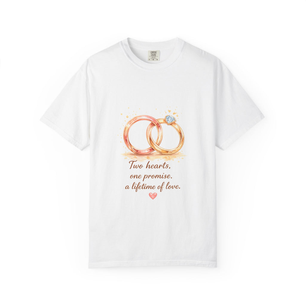 Wedding Rings T-Shirt — “Two hearts, one promise, a lifetime of love.”