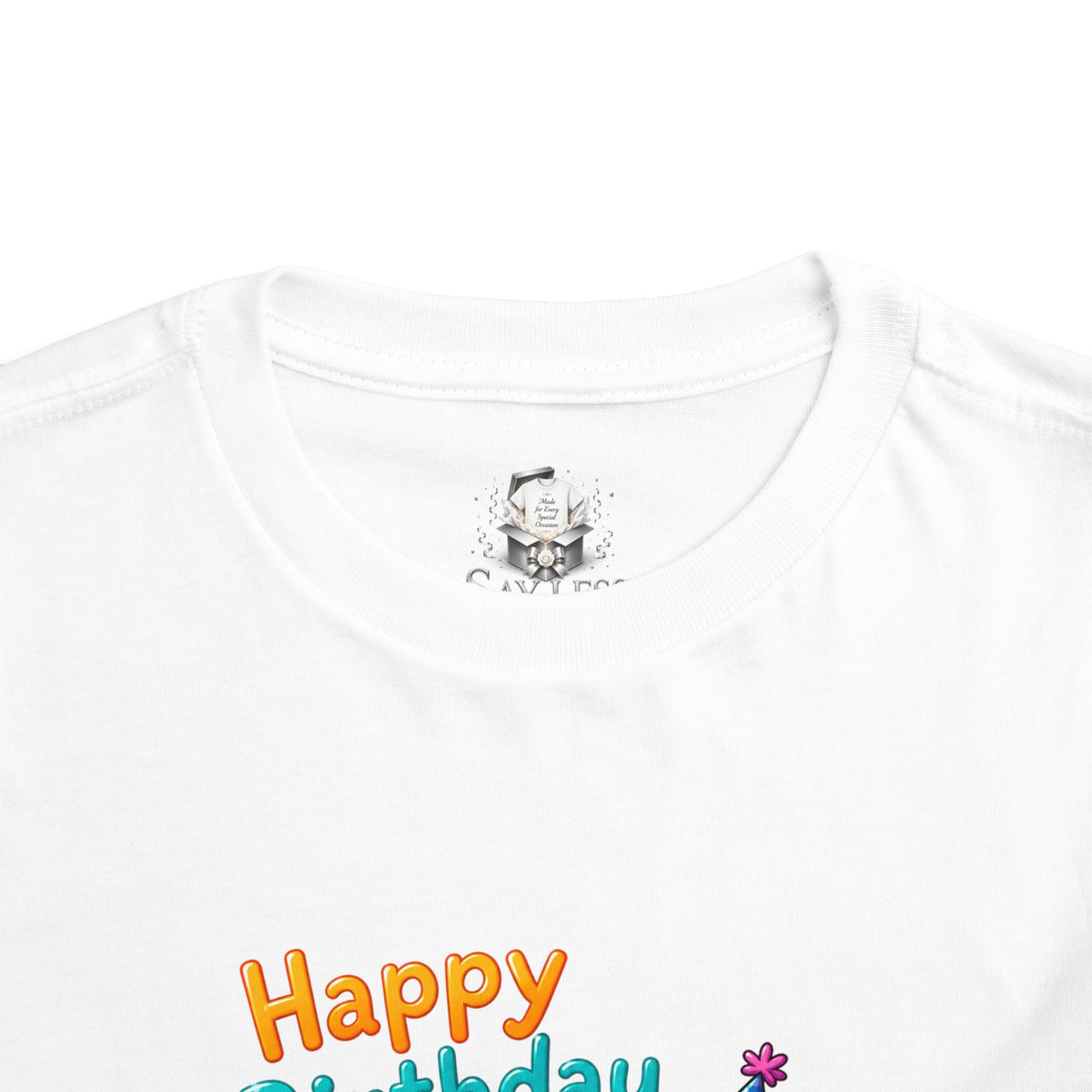 1st Birthday Toddler Tee — Happy Birthday Baby Chick Design