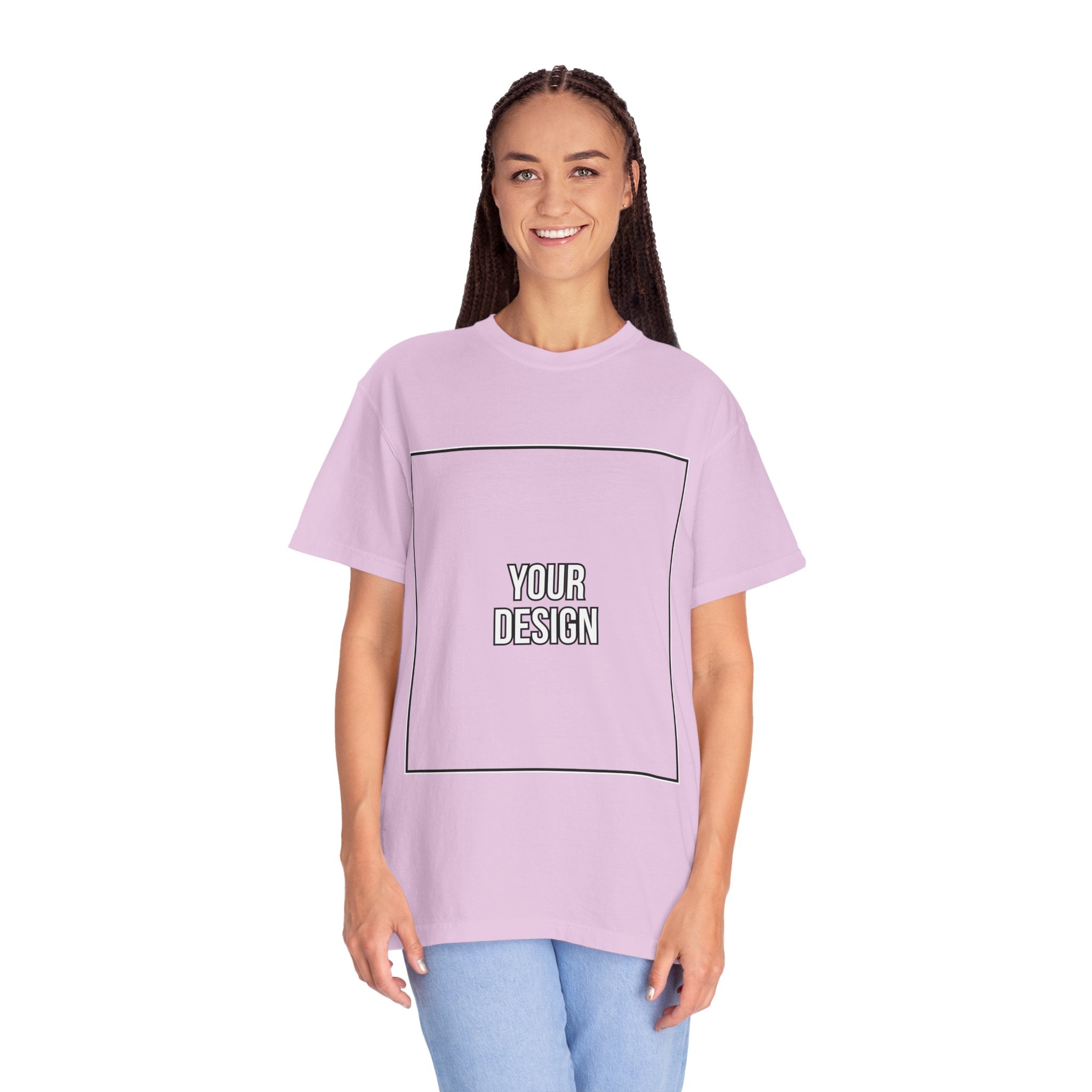 Classic Crewneck T‑Shirt — Custom Front Print Template
