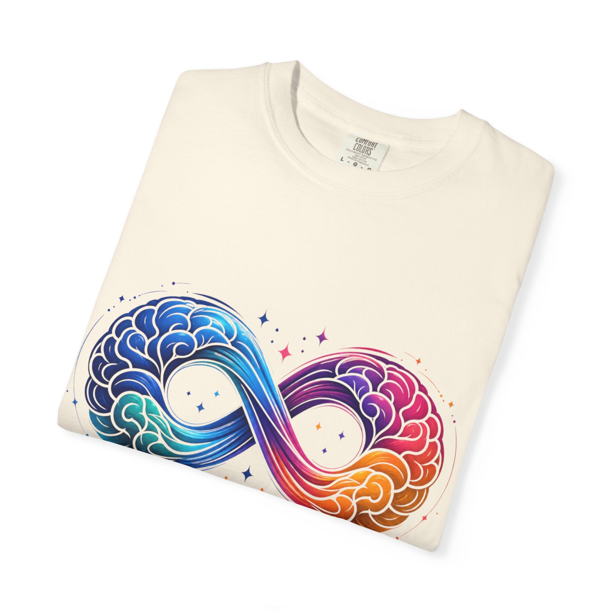 Autism Acceptance T-Shirt — Infinity Puzzle Rainbow Design