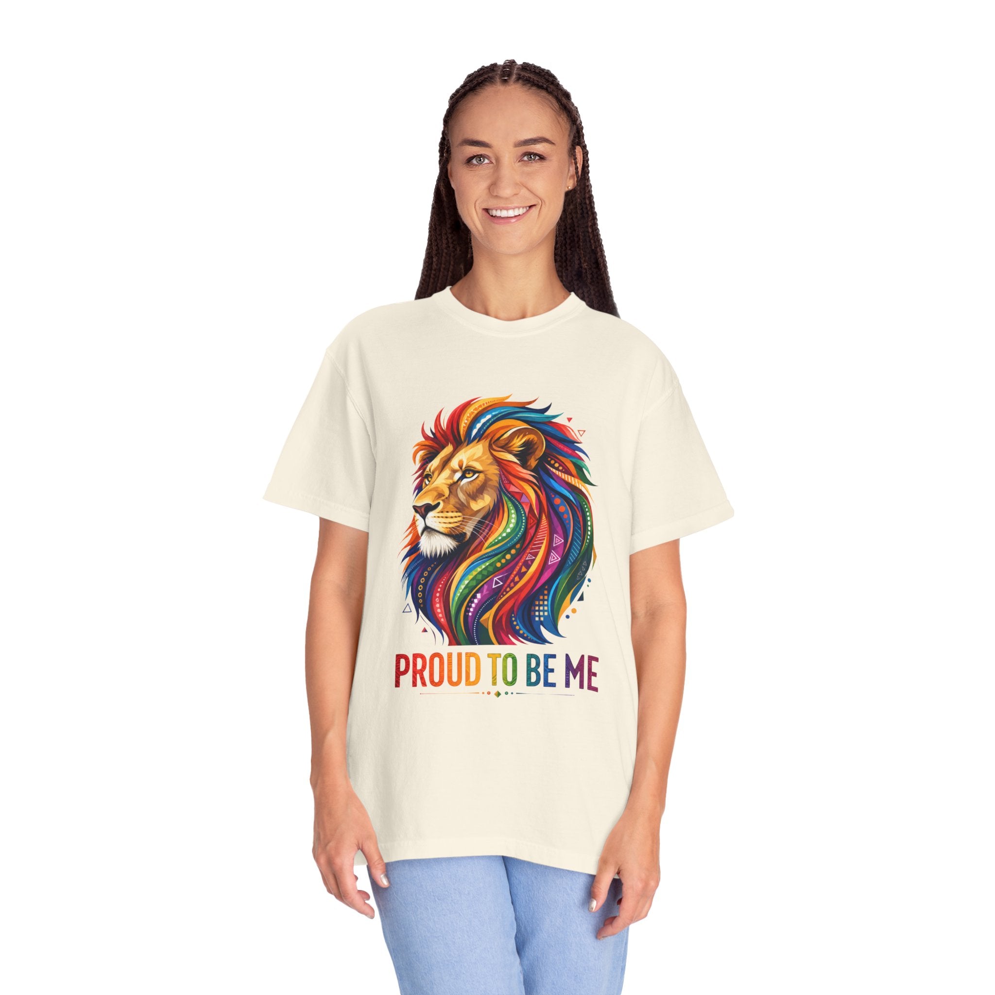 Proud to Be Me Lion T-Shirt — Rainbow Mane Pride Tee
