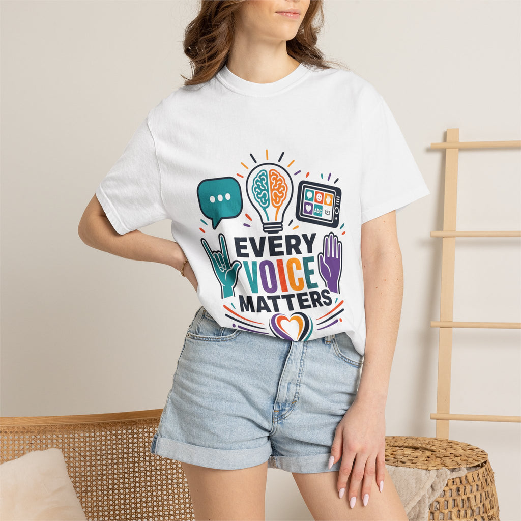 Every Voice Matters T-Shirt — Inclusive Speech & Accessibility Awareness Tee