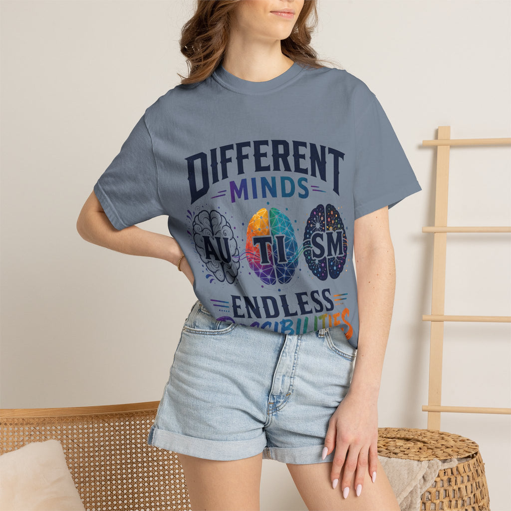 Autism Awareness T-Shirt — "Different Minds, Endless Possibilities"