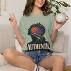 Authentic Is Beautiful Graphic T-Shirt — Pride Rainbow Mind Empowerment Tee