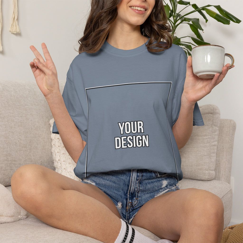 Classic Crewneck T‑Shirt — Custom Front Print Template