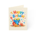 Beach-Themed "Happy Birthday" Greeting Cards — Pack of 1/10/30/50
