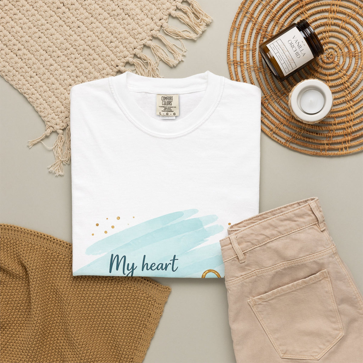 My Heart Misses You T-Shirt — Soft Pastel Heart Sympathy Tee