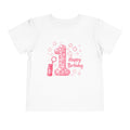 1st Birthday Toddler Tee — Pink Bubble Number "1" Happy Birthday Shirt