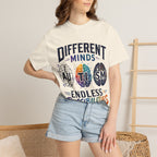 Autism Awareness T-Shirt — "Different Minds, Endless Possibilities"