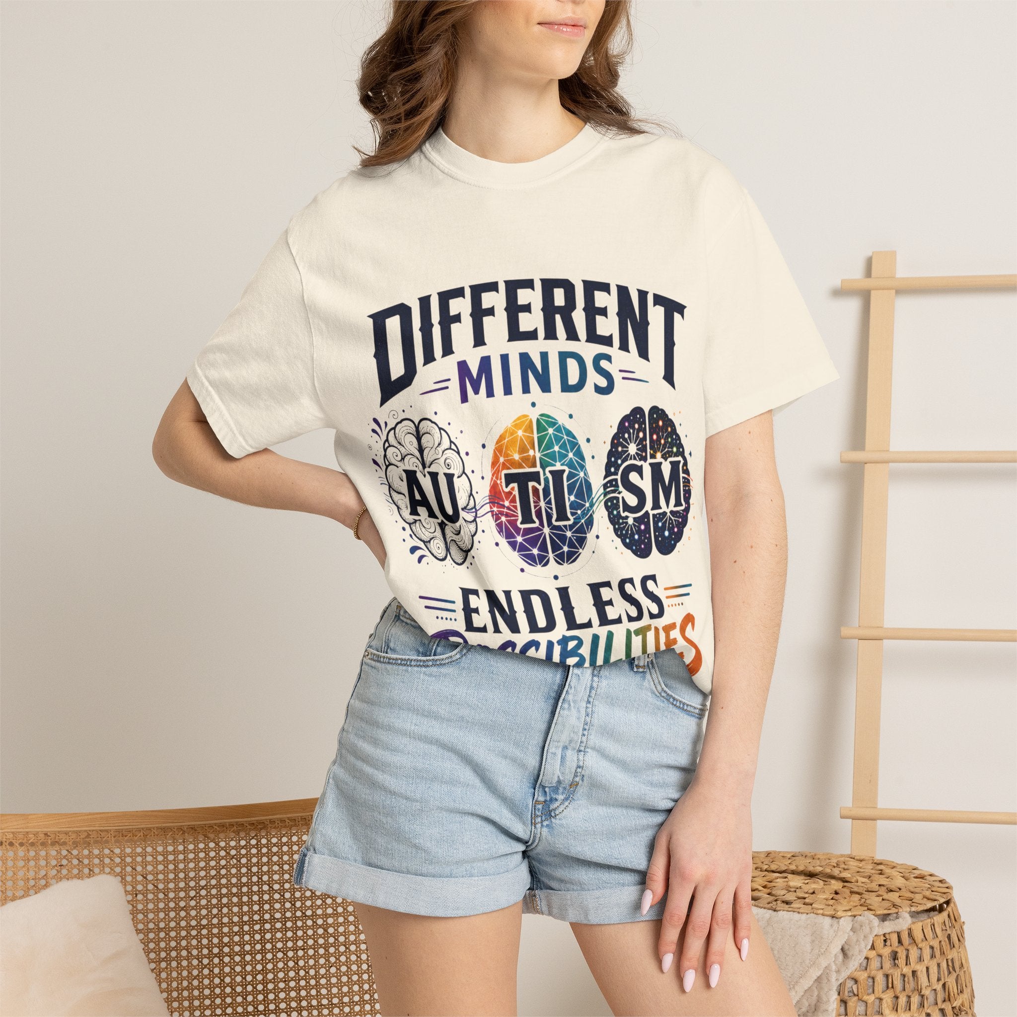 Autism Awareness T-Shirt — "Different Minds, Endless Possibilities"