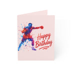 Boxing Boxer Happy Birthday Greeting Card — Sport-Themed Birthday Card (1/10/30/50 pcs)