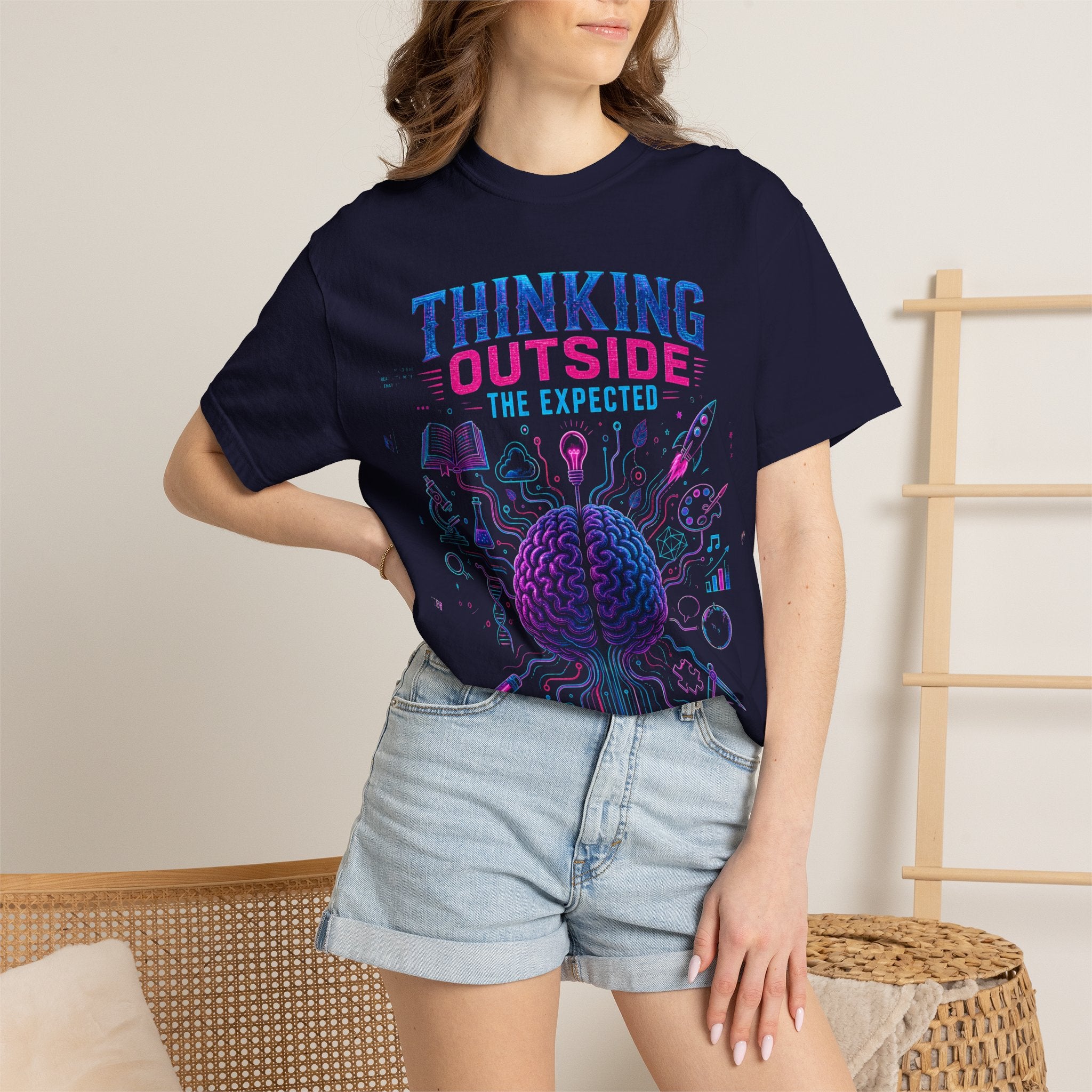 Thinking Outside the Expected T-Shirt — Creative Brain Graphic Tee