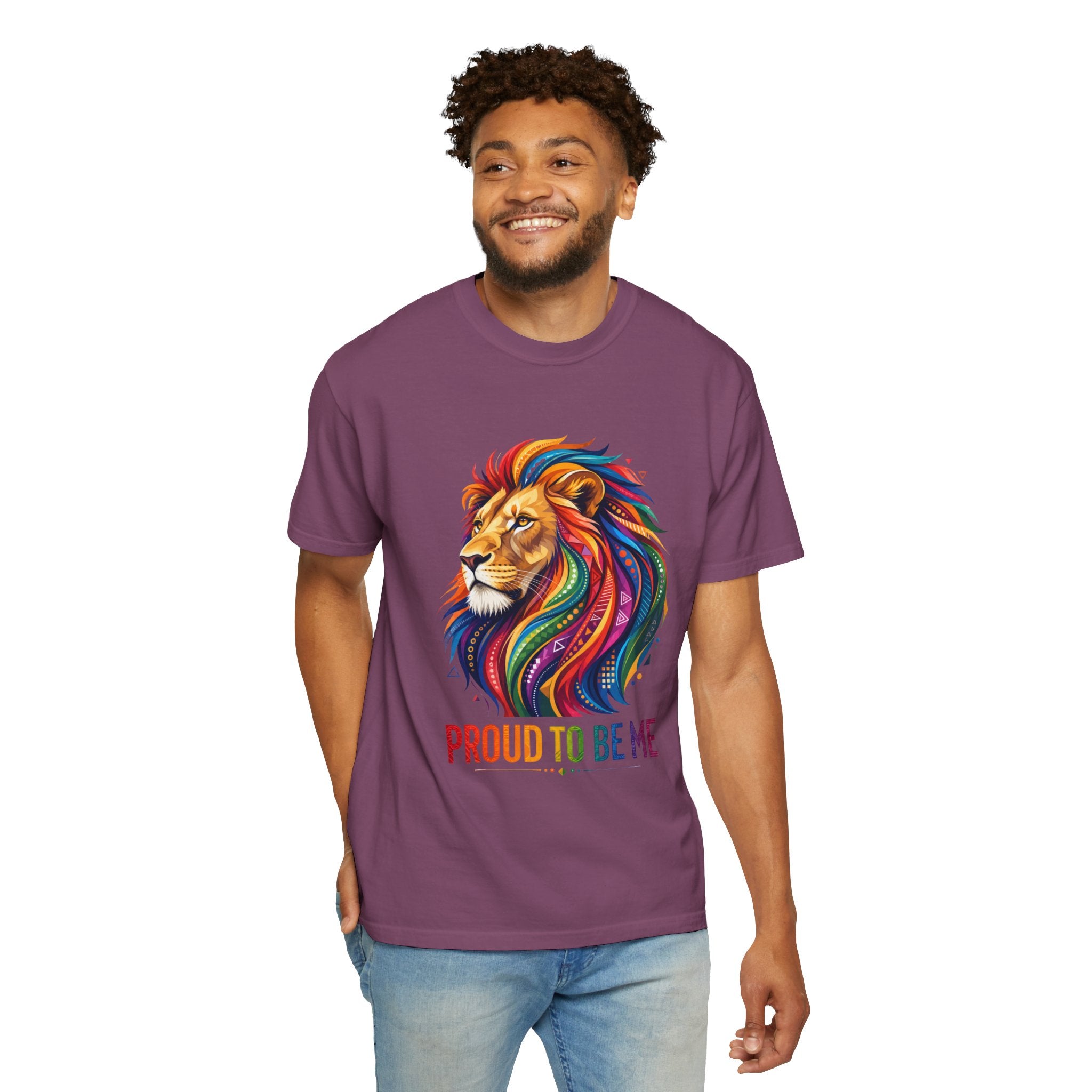 Proud to Be Me Lion T-Shirt — Rainbow Mane Pride Tee