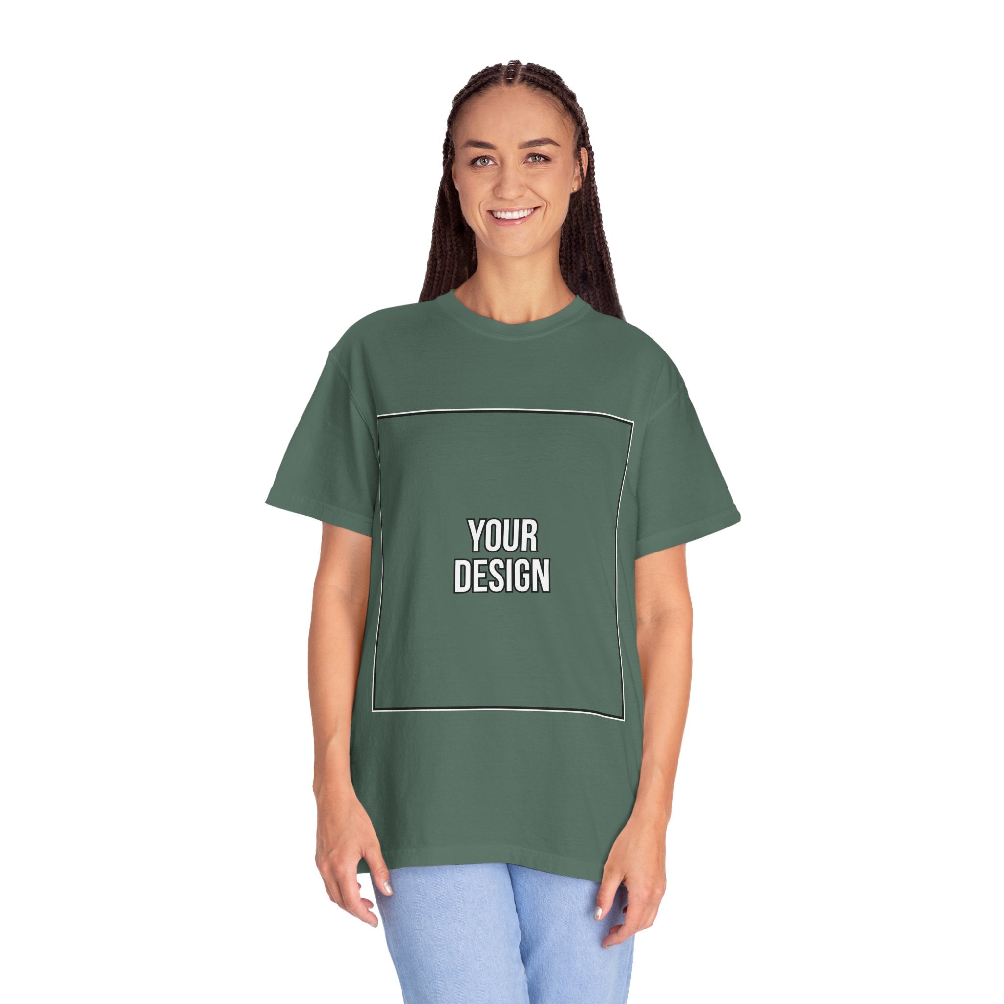 Classic Crewneck T‑Shirt — Custom Front Print Template