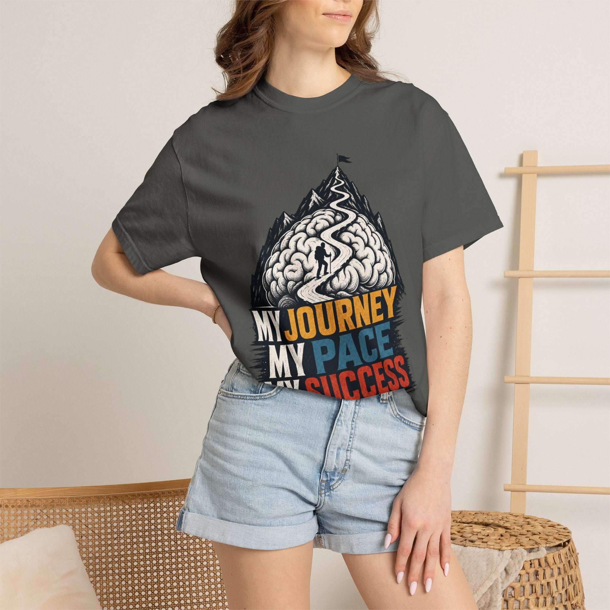 My Journey My Pace My Success T-Shirt — Motivational Mountain Graphic Tee