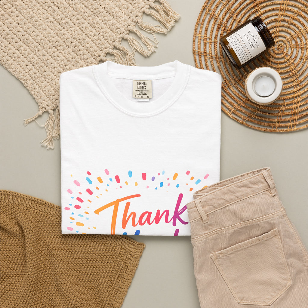 Thank You T-Shirt — Colorful Appreciation Tee ("You're amazing!")