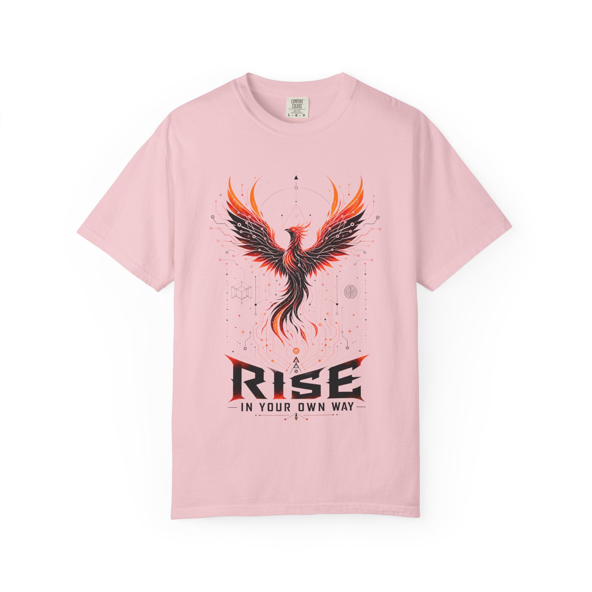 Phoenix Rise T-Shirt — "Rise In Your Own Way" Inspirational Graphic Tee