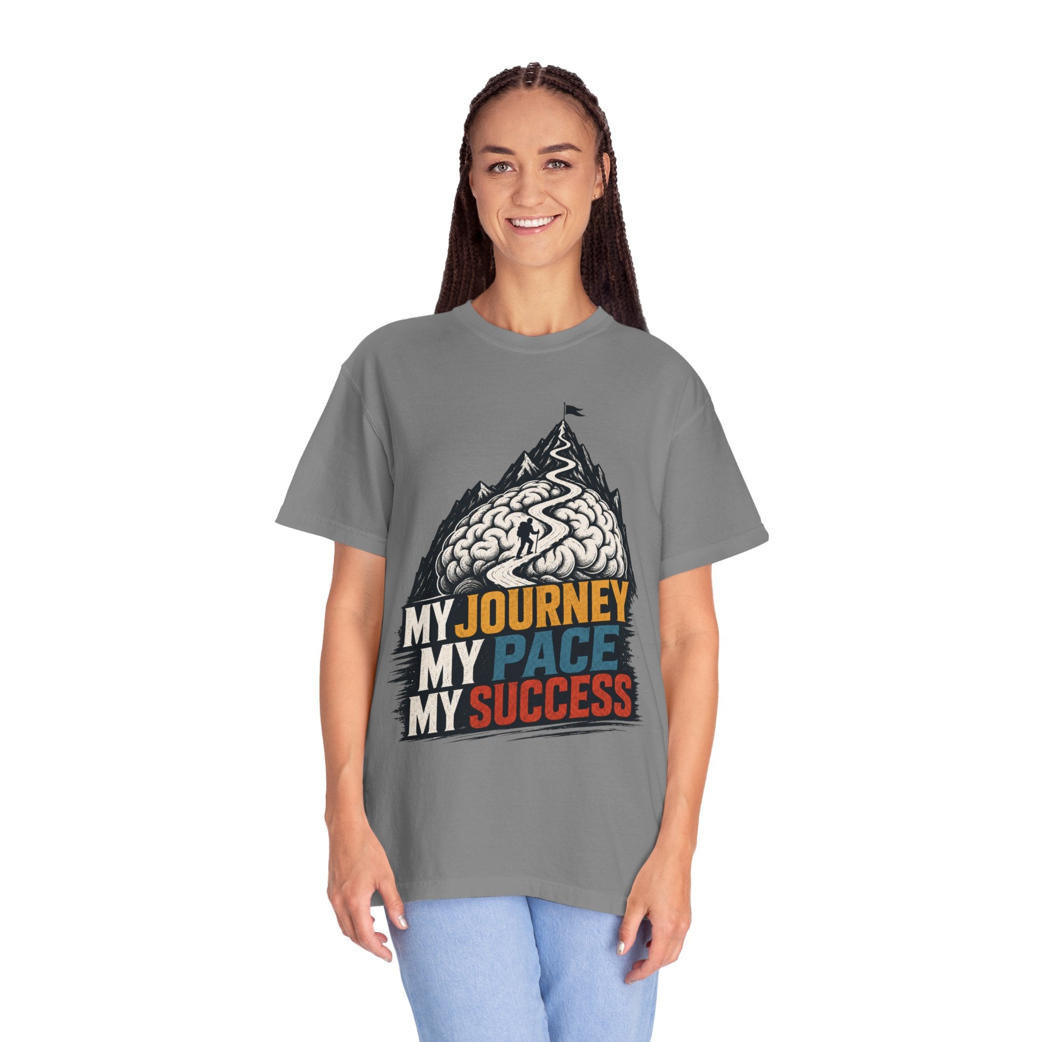 My Journey My Pace My Success T-Shirt — Motivational Mountain Graphic Tee