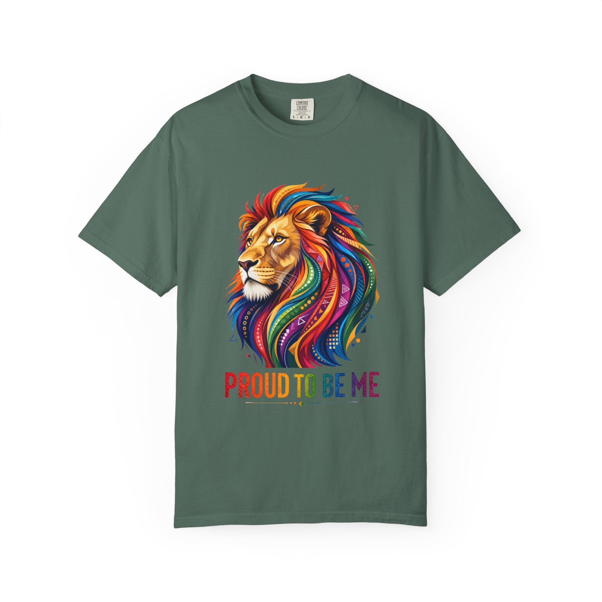 Proud to Be Me Lion T-Shirt — Rainbow Mane Pride Tee