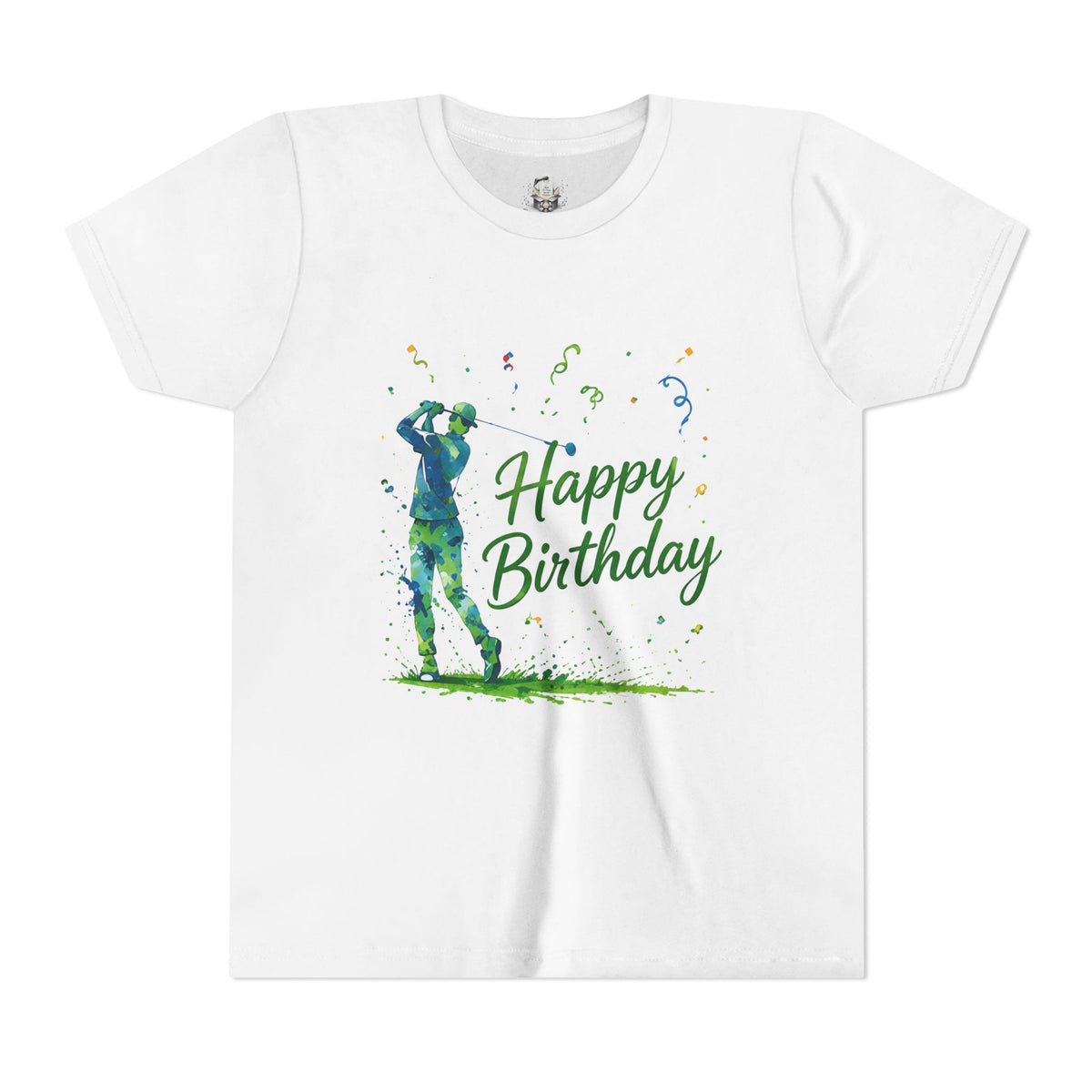 Youth Golf 'Happy Birthday' Tee — Kids Golf Birthday Shirt