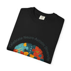 Autistic Neurodiversity Puzzle Brain T-Shirt — "Celebrate Neuro-Autistic Diversity"