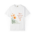 T-Shirt — "You’re Missed More Than You Know" Floral Sympathy Tee