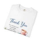 Thank You Teacher T-Shirt — Appreciation Gift Tee with Books & Mug Design