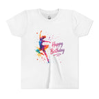 Youth Tee — Colorful Ballet Dancer 'Happy Birthday' Kids T‑Shirt