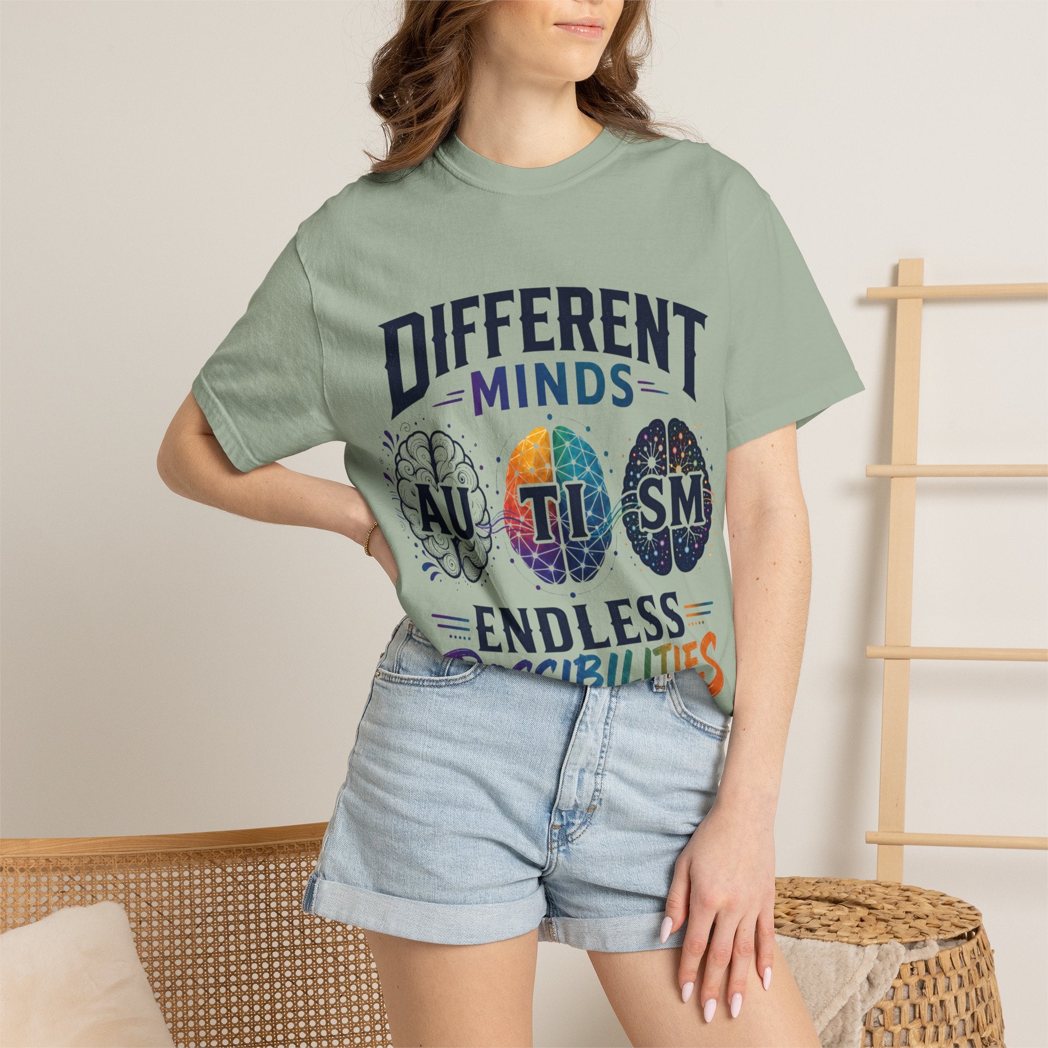 Autism Awareness T-Shirt — "Different Minds, Endless Possibilities"