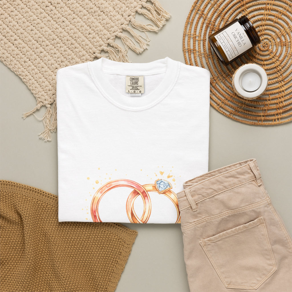 Wedding Rings T-Shirt — “Two hearts, one promise, a lifetime of love.”