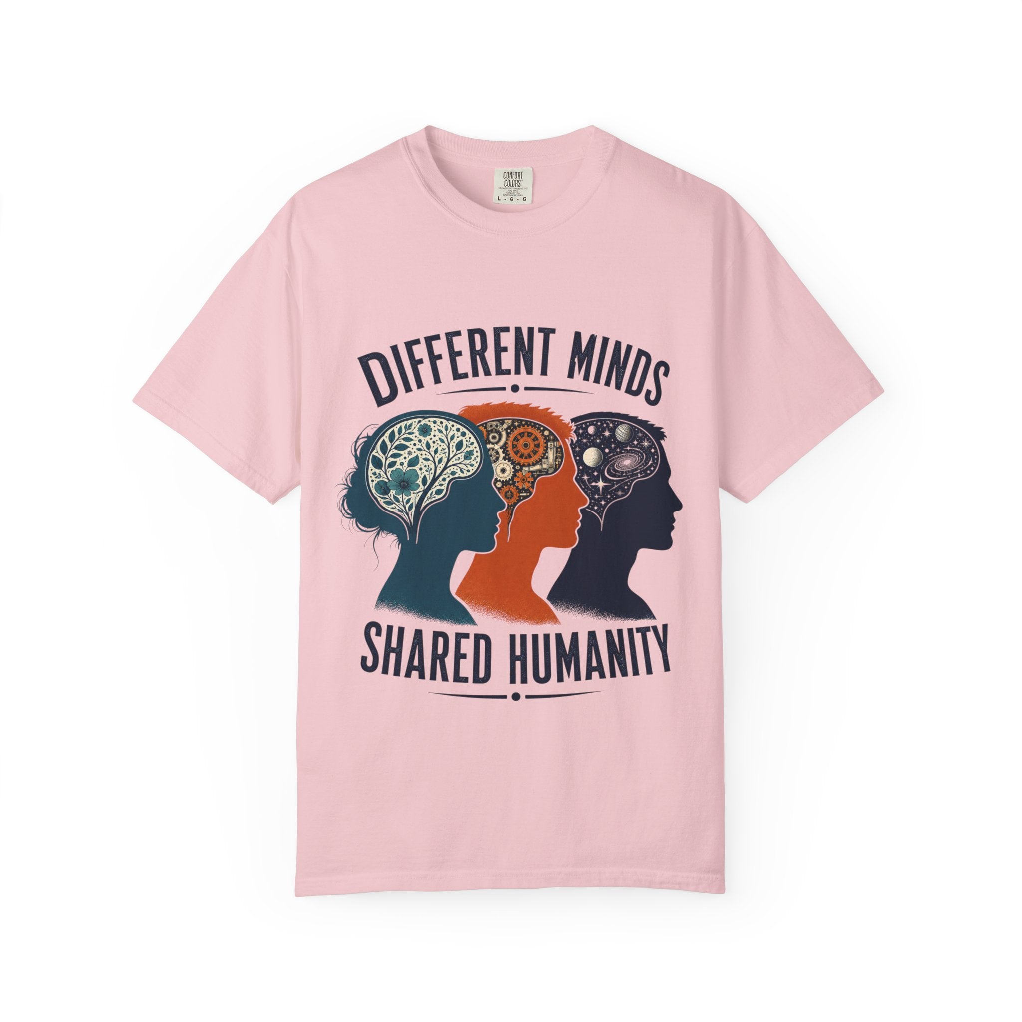 Different Minds Shared Humanity T-Shirt — Unity & Neurodiversity Awareness Tee