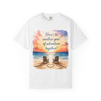 T‑Shirt – "Here's to Another Year of Adventure Together" Beach Sunset Couples Tee