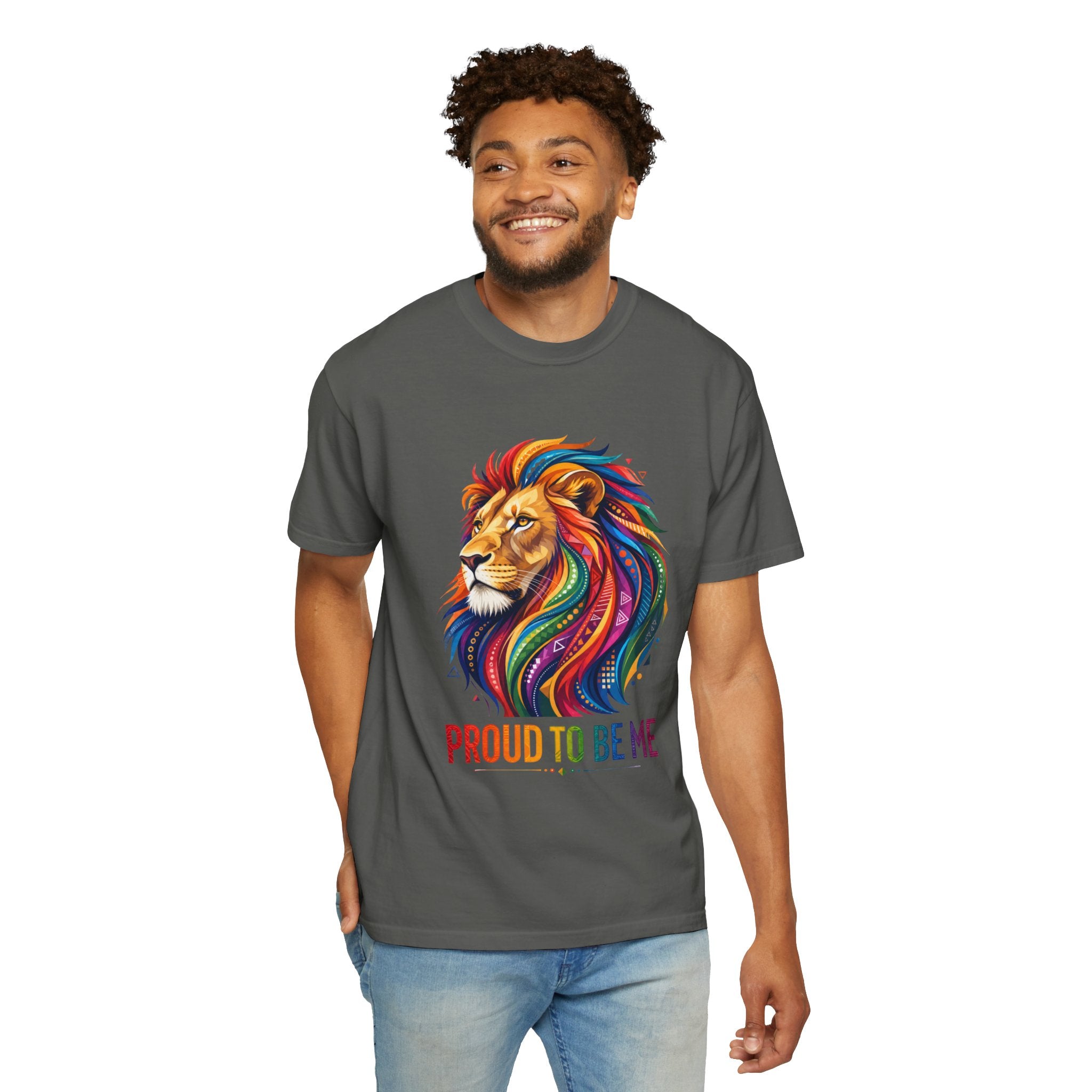 Proud to Be Me Lion T-Shirt — Rainbow Mane Pride Tee