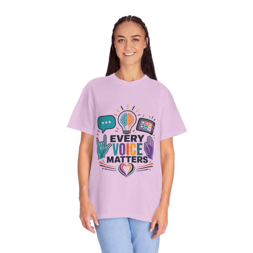 Every Voice Matters T-Shirt — Inclusive Speech & Accessibility Awareness Tee