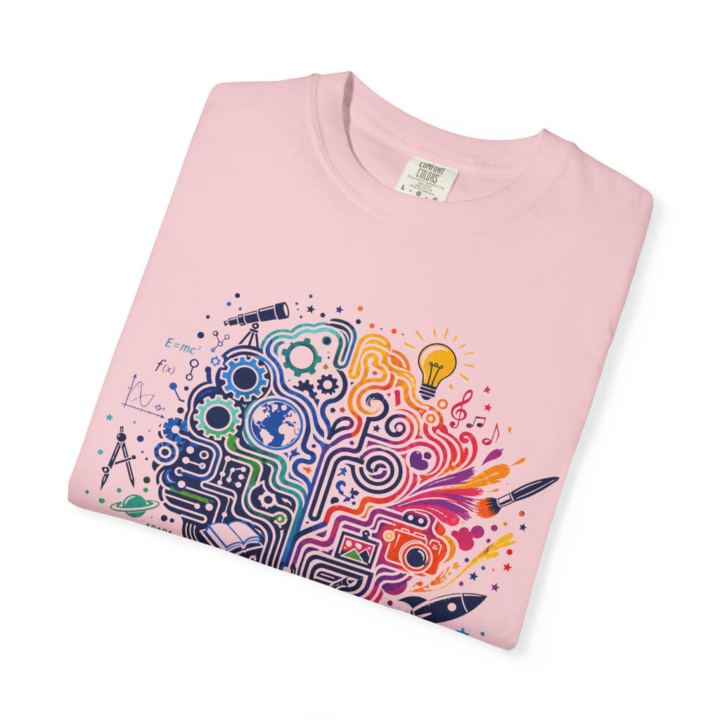 Limitless Potential T-Shirt — Inspirational Brain & Rainbow Design