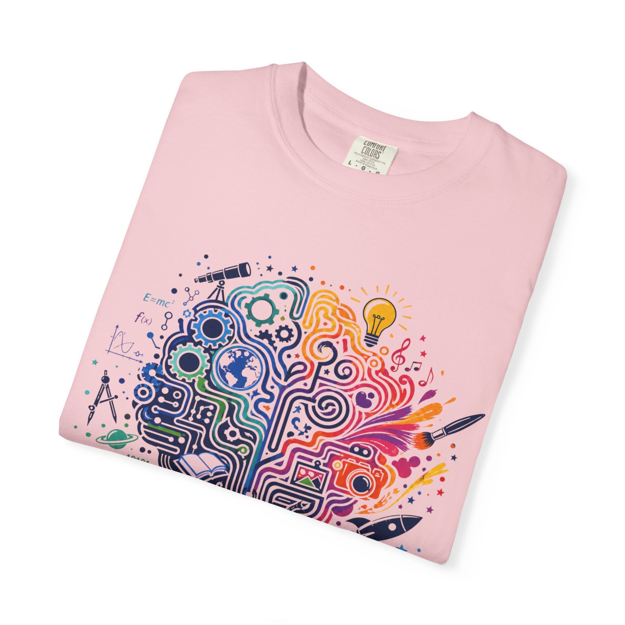 Limitless Potential T-Shirt — Inspirational Brain & Rainbow Design