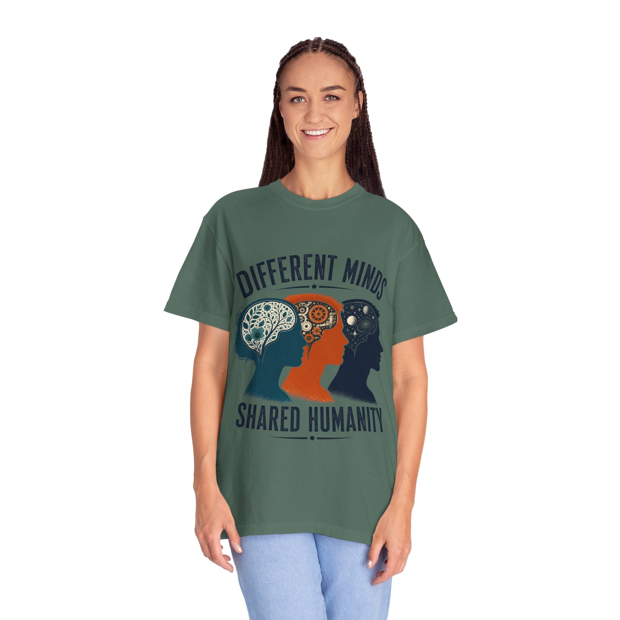 Different Minds Shared Humanity T-Shirt — Unity & Neurodiversity Awareness Tee