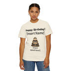Birthday Cake Personalized T‑Shirt — "Happy Birthday! [Insert Name]" Customizable Tee