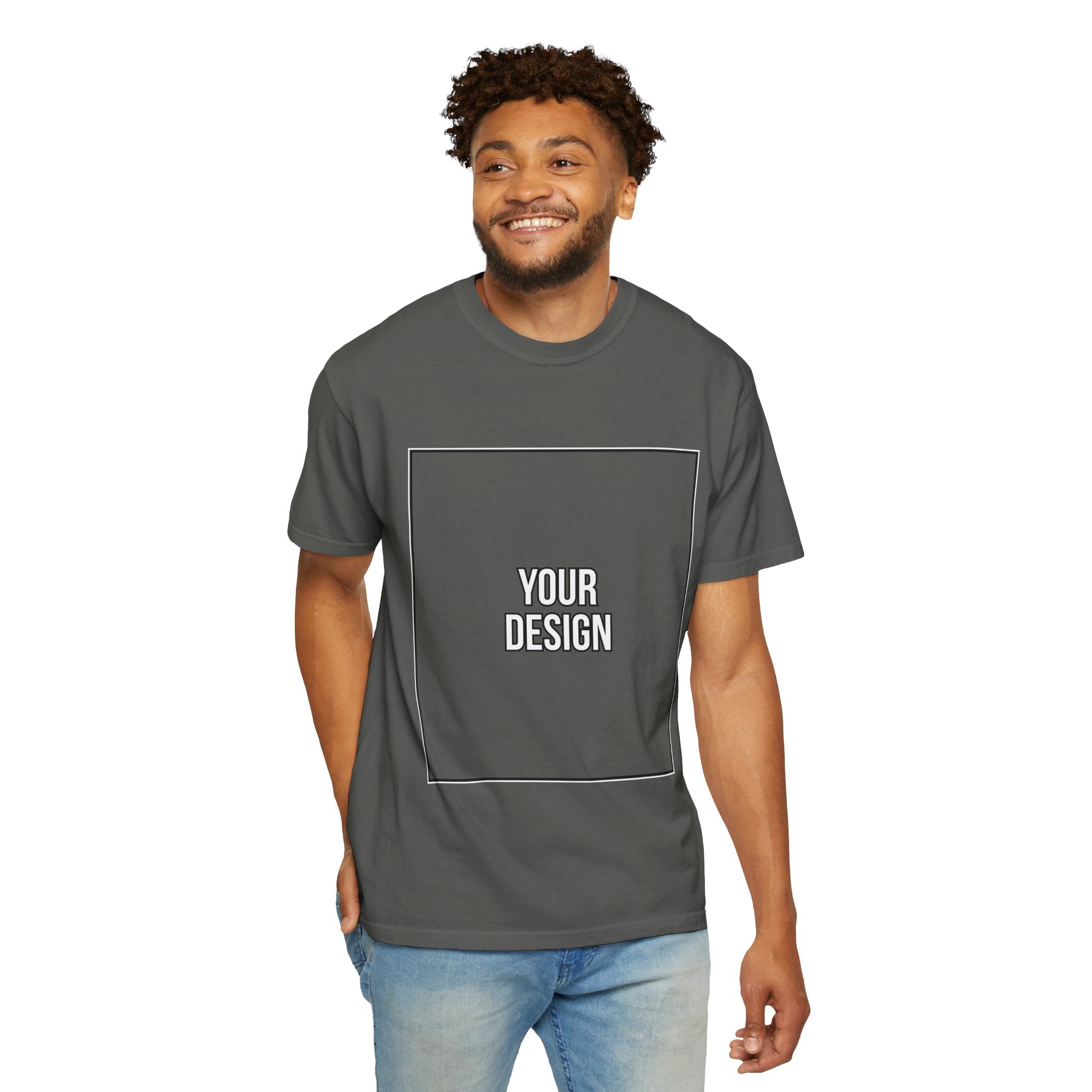 Classic Crewneck T‑Shirt — Custom Front Print Template