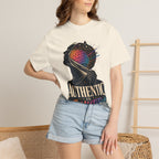 Authentic Is Beautiful Graphic T-Shirt — Pride Rainbow Mind Empowerment Tee