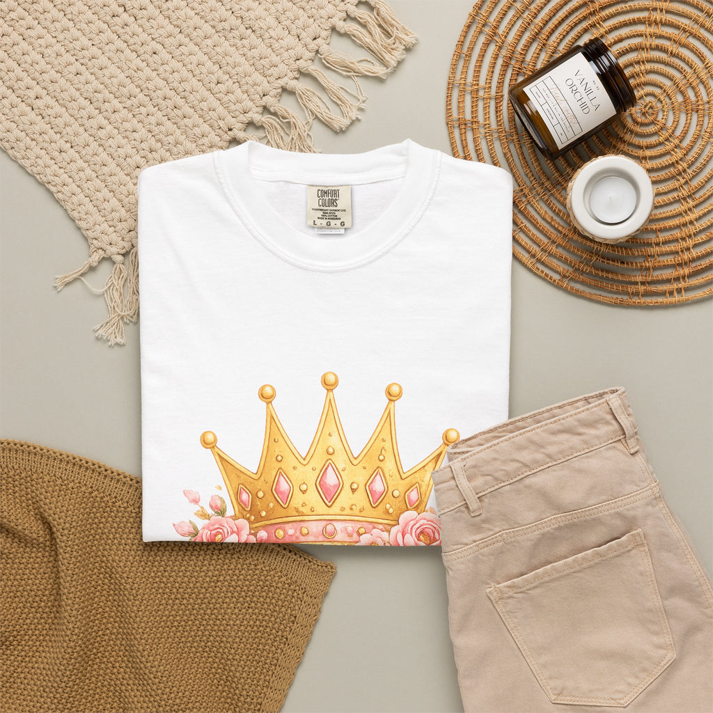 Little Princess Crown Tee — 'Little Princess on her way! We can’t wait to meet you!' Baby Shower & Pregnancy Announcement T-Shirt