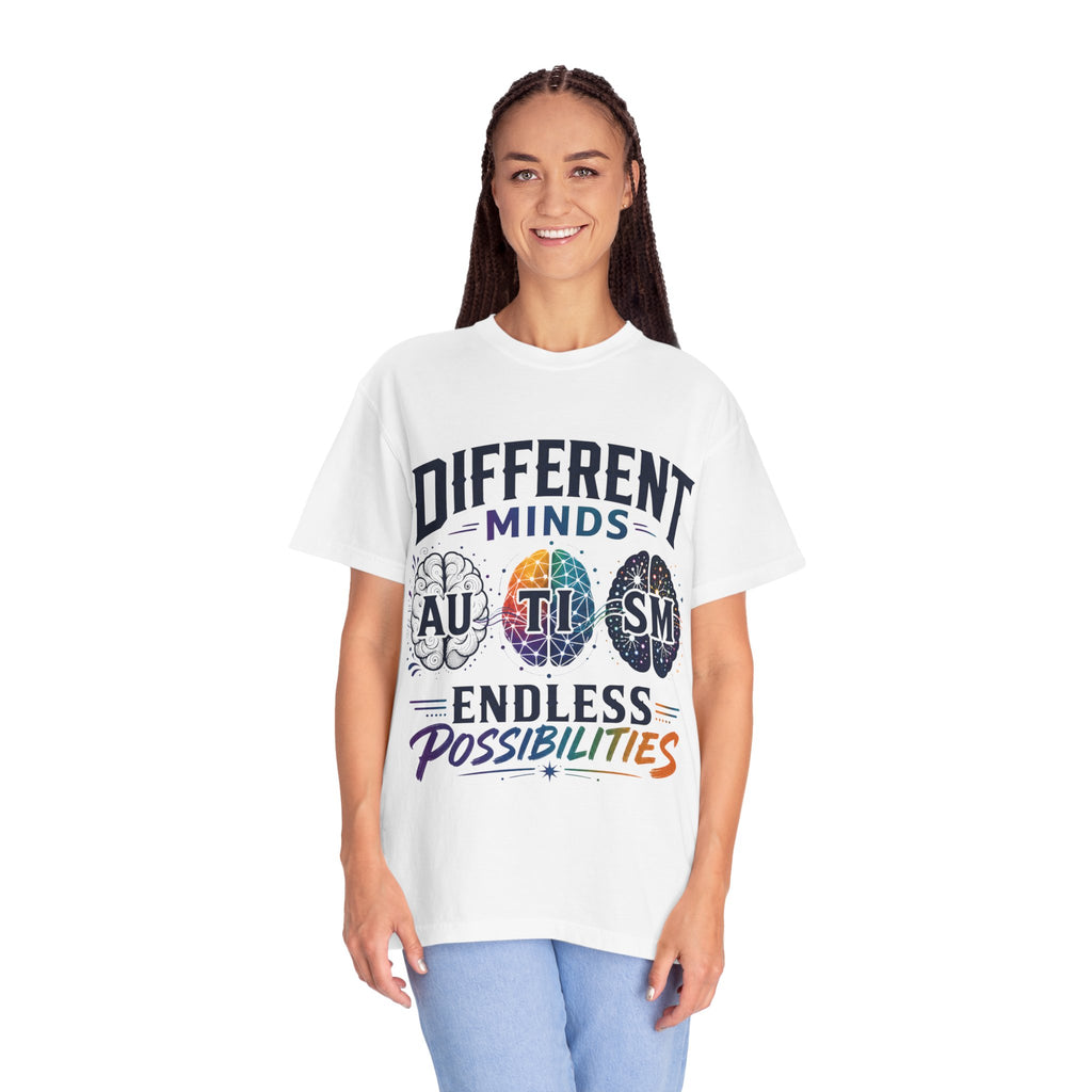 Autism Awareness T-Shirt — "Different Minds, Endless Possibilities"